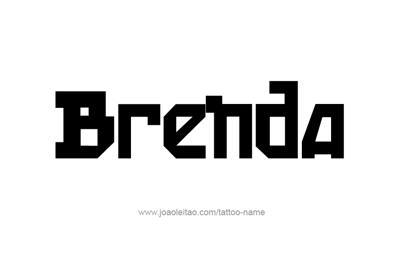 Tattoo Design Name Brenda 