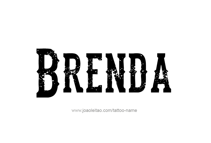 Tattoo Design Name Brenda 