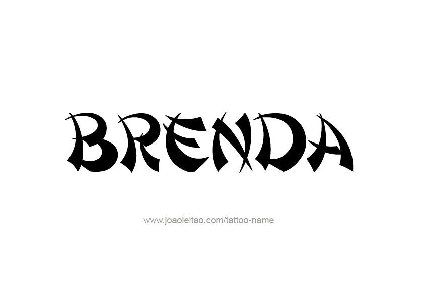 Tattoo Design Name Brenda 