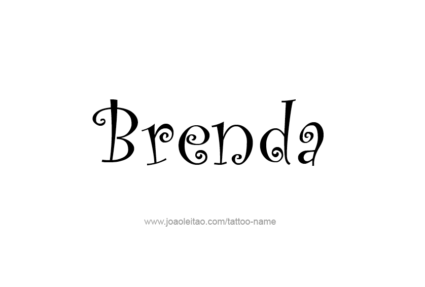 Tattoo Design Name Brenda 