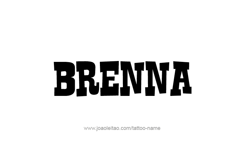 Tattoo Design Name Brenna 