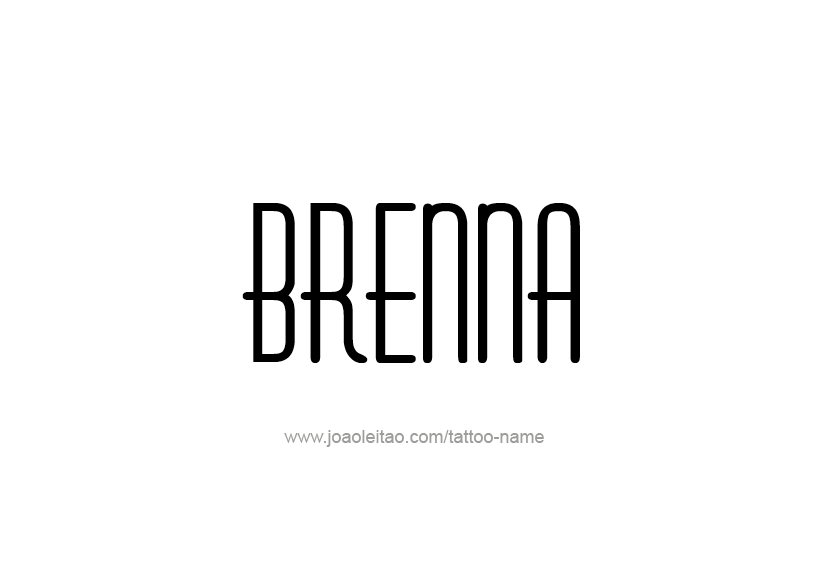 Tattoo Design Name Brenna 