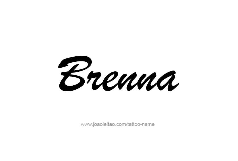 Tattoo Design Name Brenna 