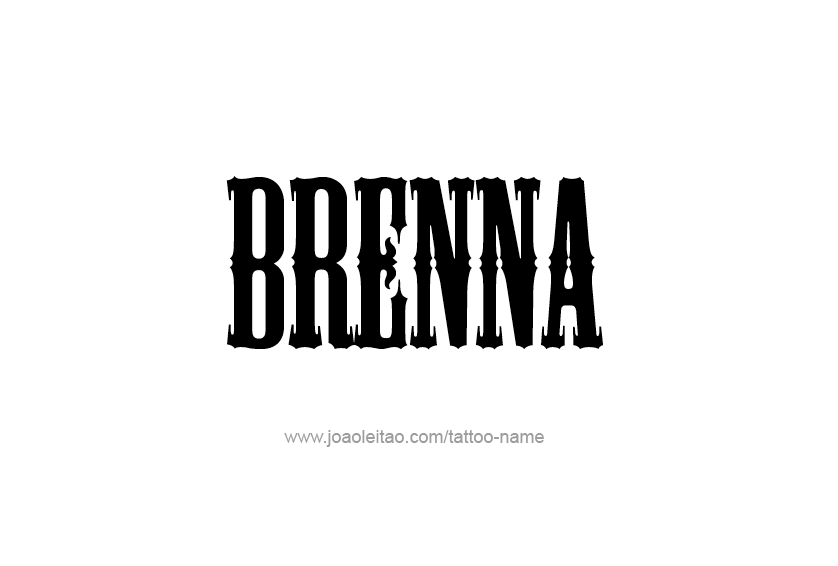 Tattoo Design Name Brenna 