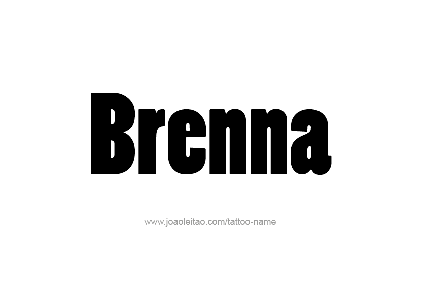 Tattoo Design Name Brenna 