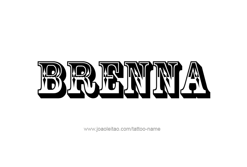 Tattoo Design Name Brenna 