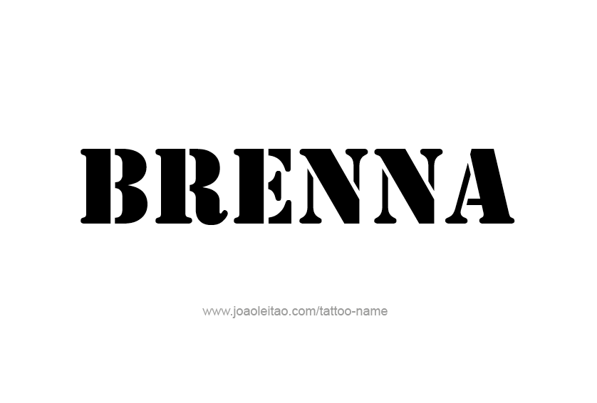 Tattoo Design Name Brenna 