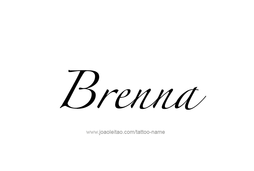 Tattoo Design Name Brenna 