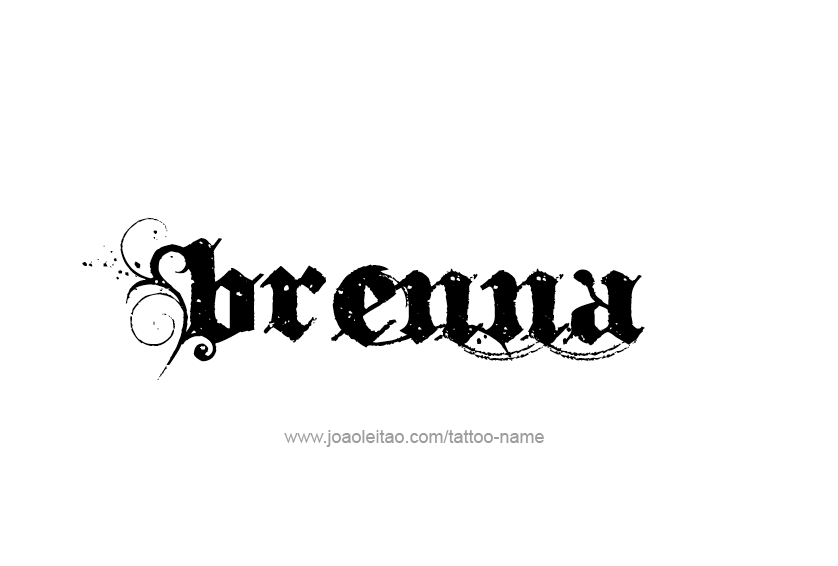 Tattoo Design Name Brenna 