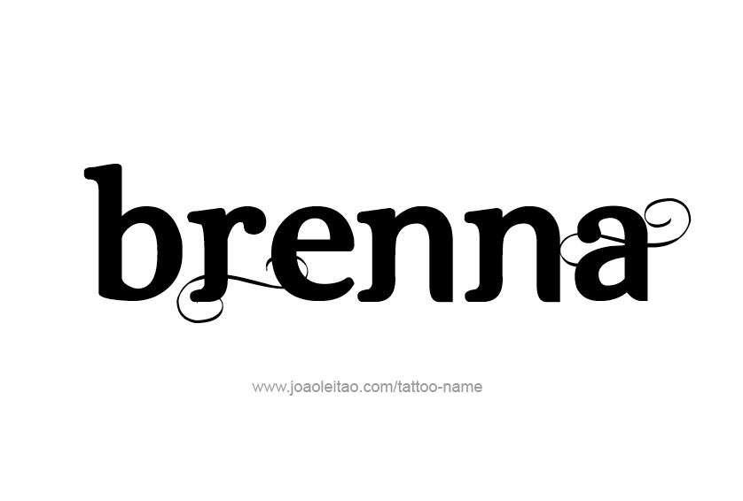 Tattoo Design Name Brenna 