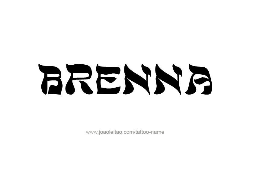 Tattoo Design Name Brenna 