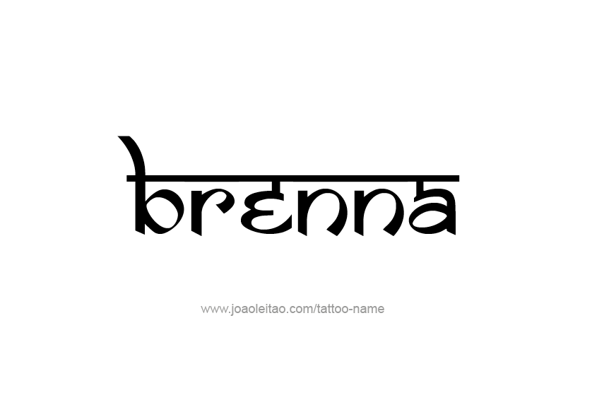 Tattoo Design Name Brenna 