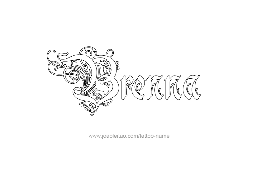 Tattoo Design Name Brenna 