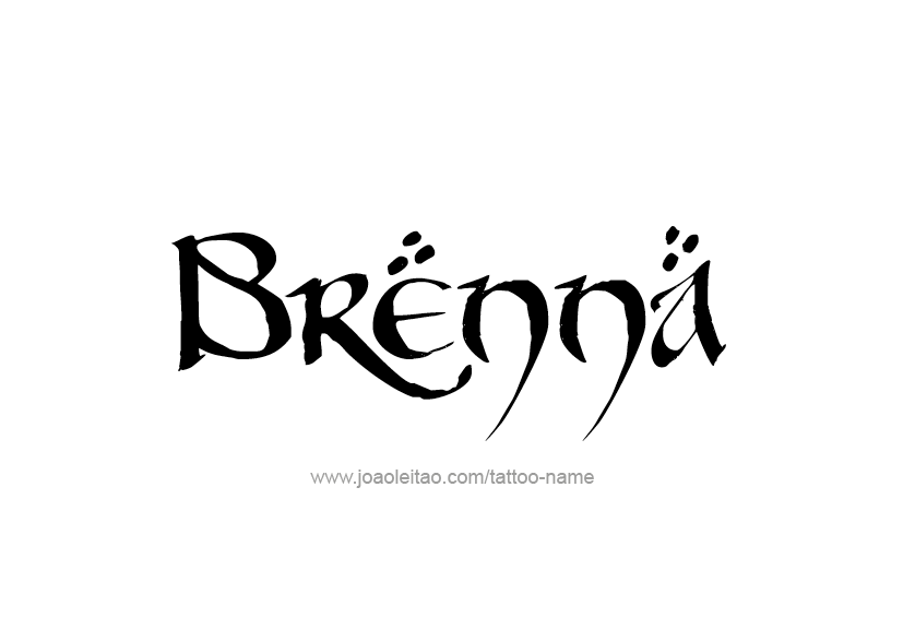 Tattoo Design Name Brenna 