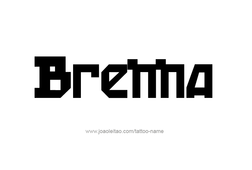 Tattoo Design Name Brenna 
