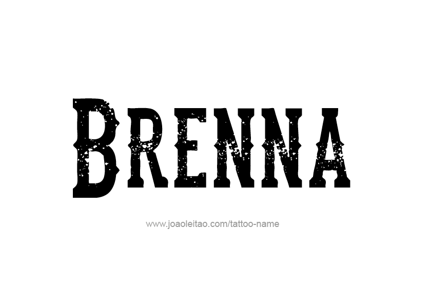 Tattoo Design Name Brenna 