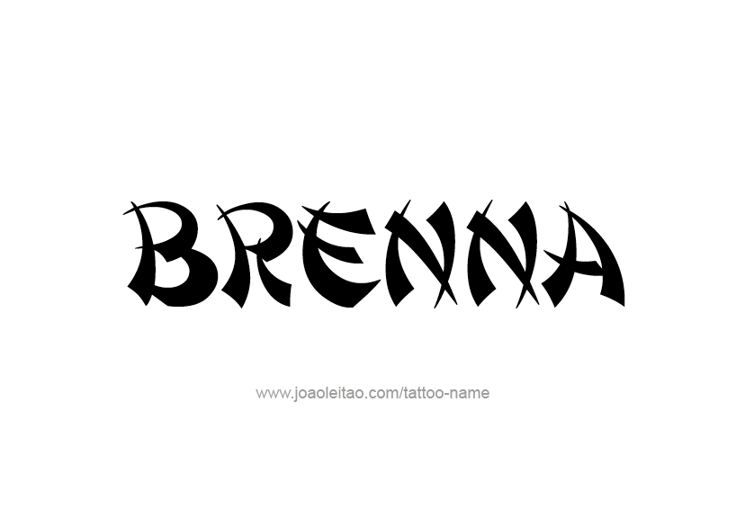 Tattoo Design Name Brenna 