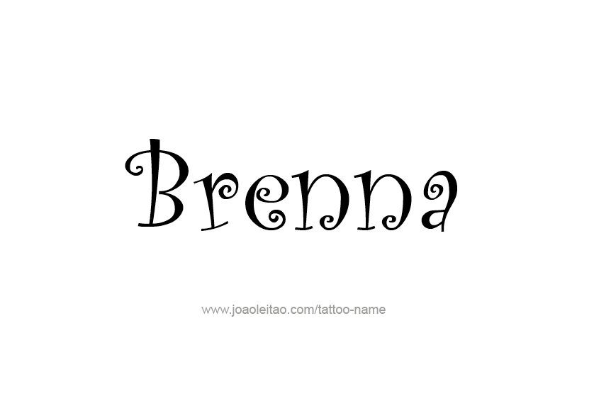 Tattoo Design Name Brenna 