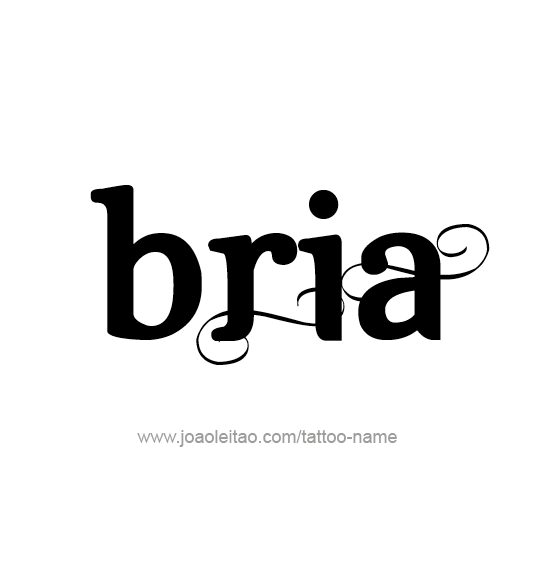 Tattoo Design Name Bria 