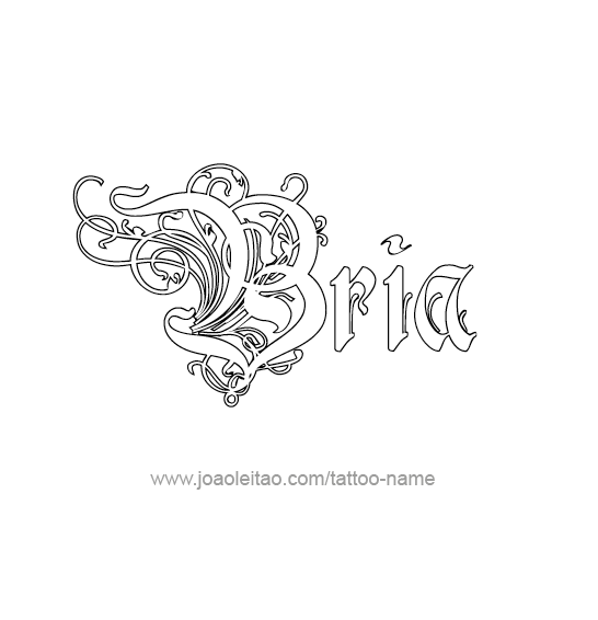 Tattoo Design Name Bria 