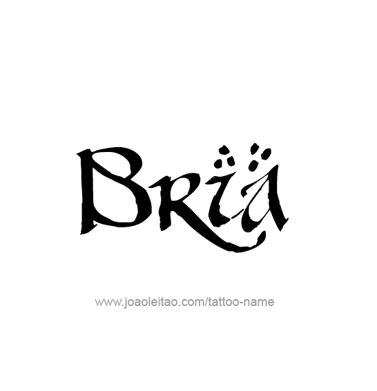 Tattoo Design Name Bria 