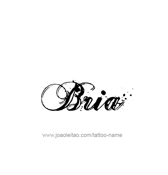 Tattoo Design Name Bria 