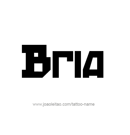 Tattoo Design Name Bria 