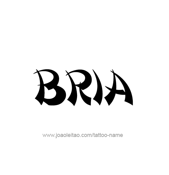 Tattoo Design Name Bria 