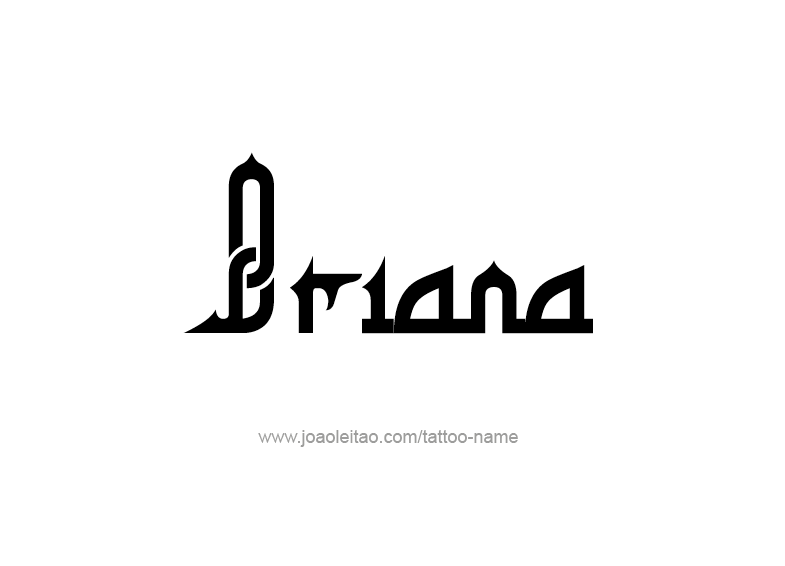 Tattoo Design Name Briana 