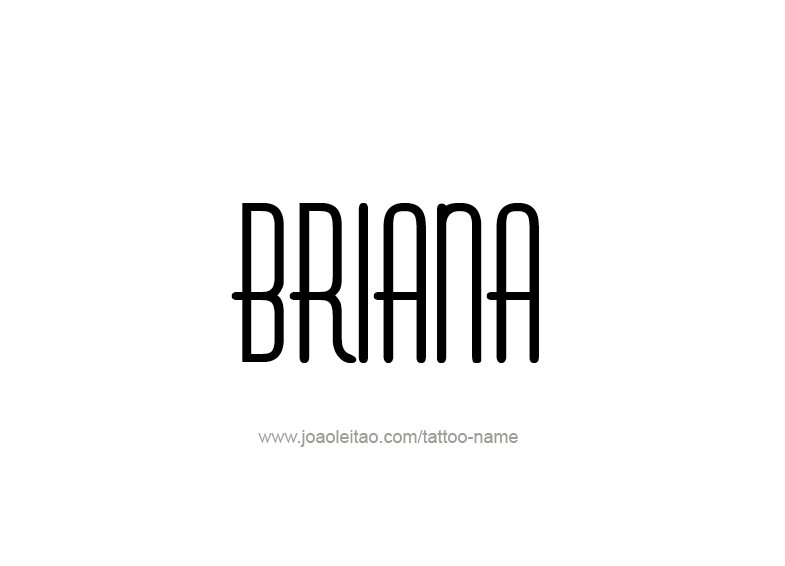 Tattoo Design Name Briana 