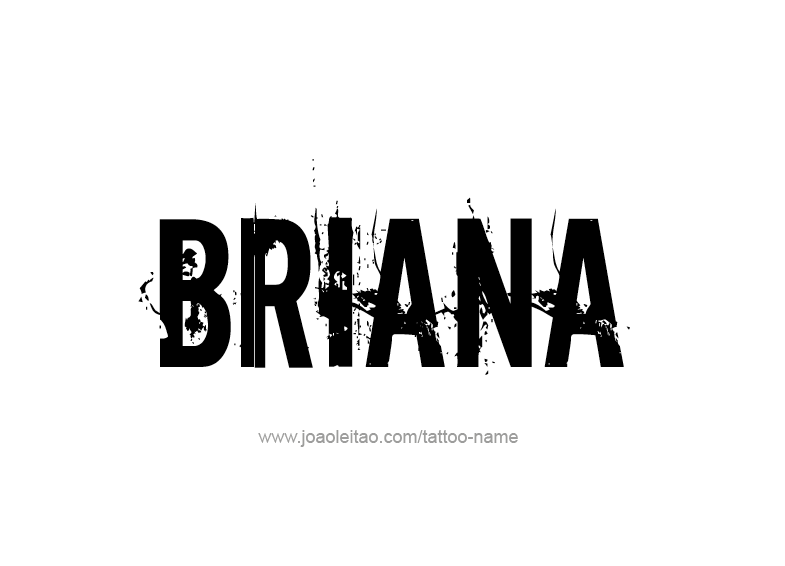 Tattoo Design Name Briana 