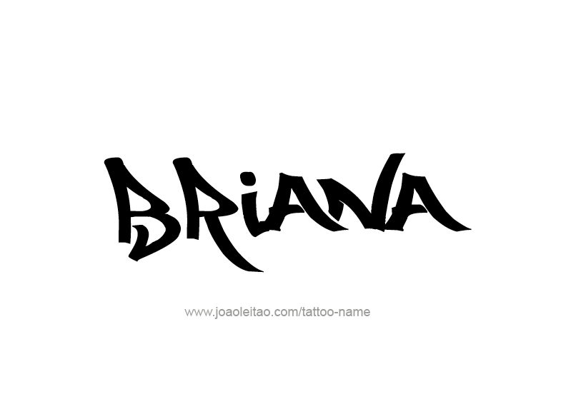 Tattoo Design Name Briana 