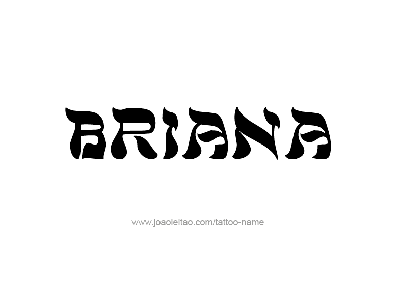 Tattoo Design Name Briana 