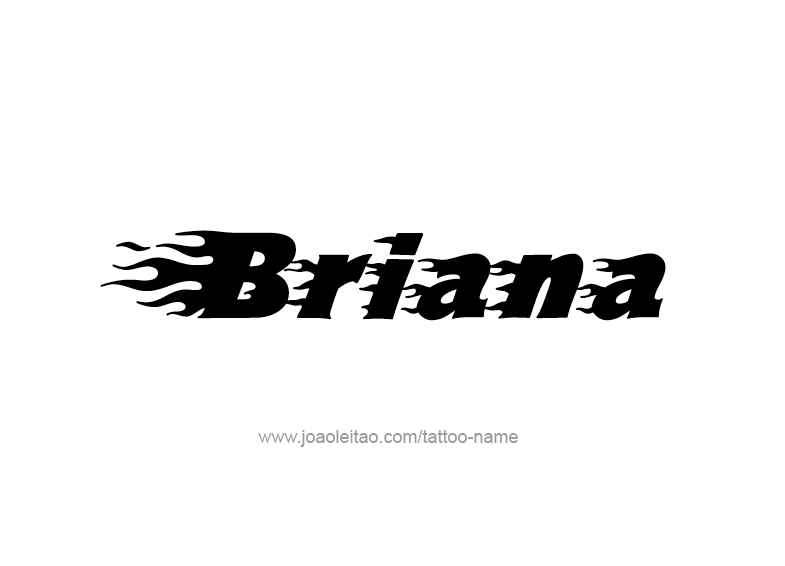 Tattoo Design Name Briana 