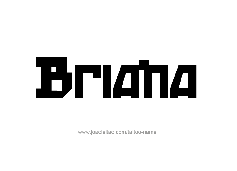 Tattoo Design Name Briana 