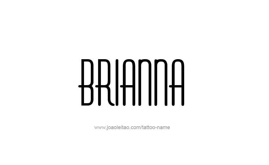 Tattoo Design Name Brianna 