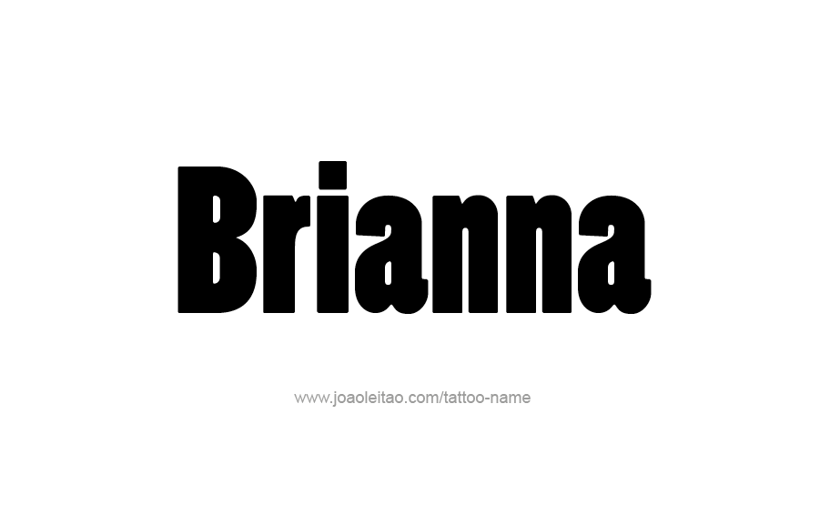 Tattoo Design Name Brianna 