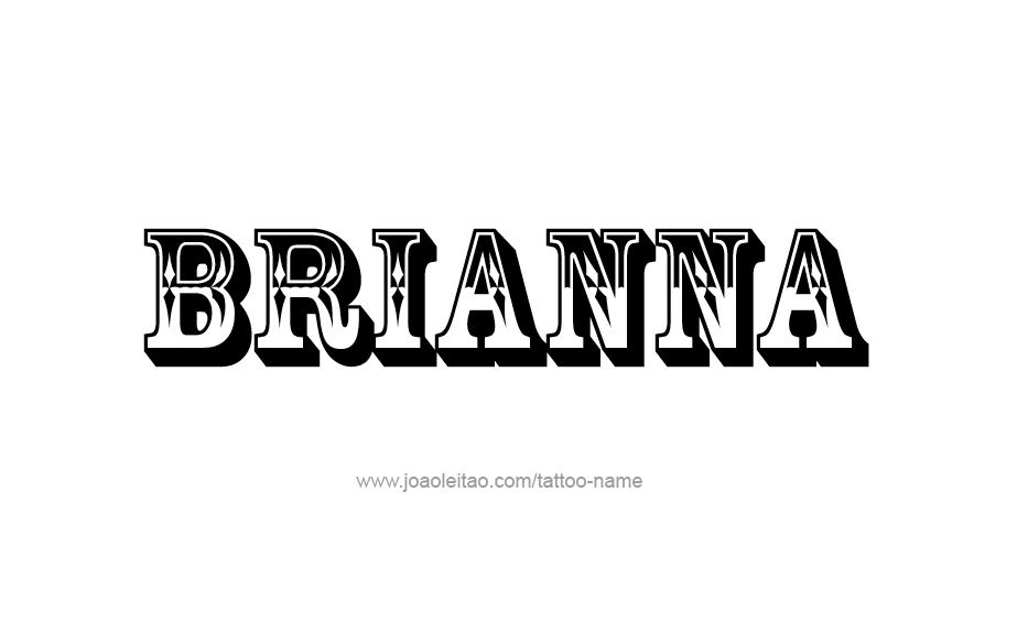 Tattoo Design Name Brianna 