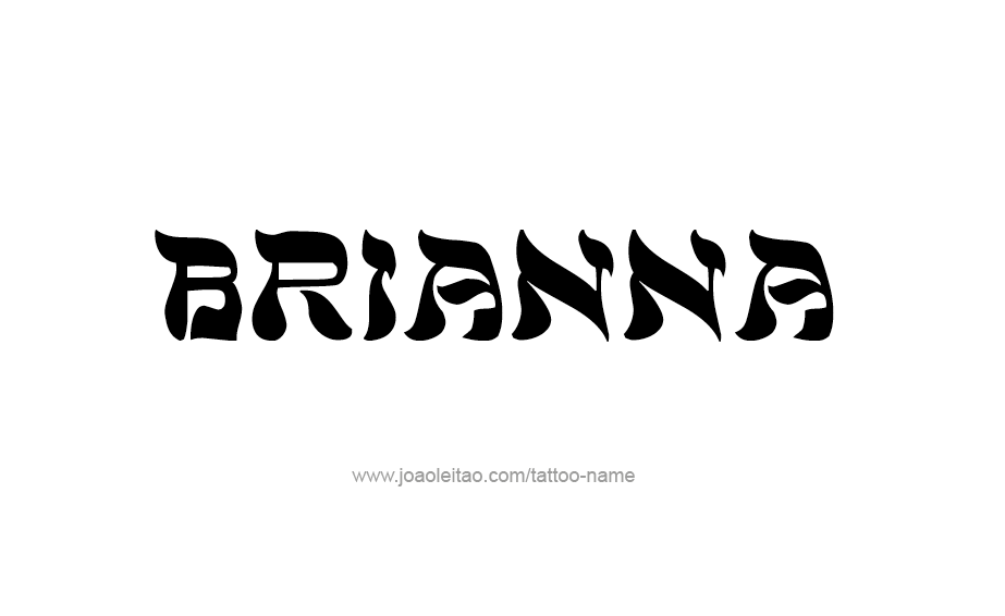 Tattoo Design Name Brianna 