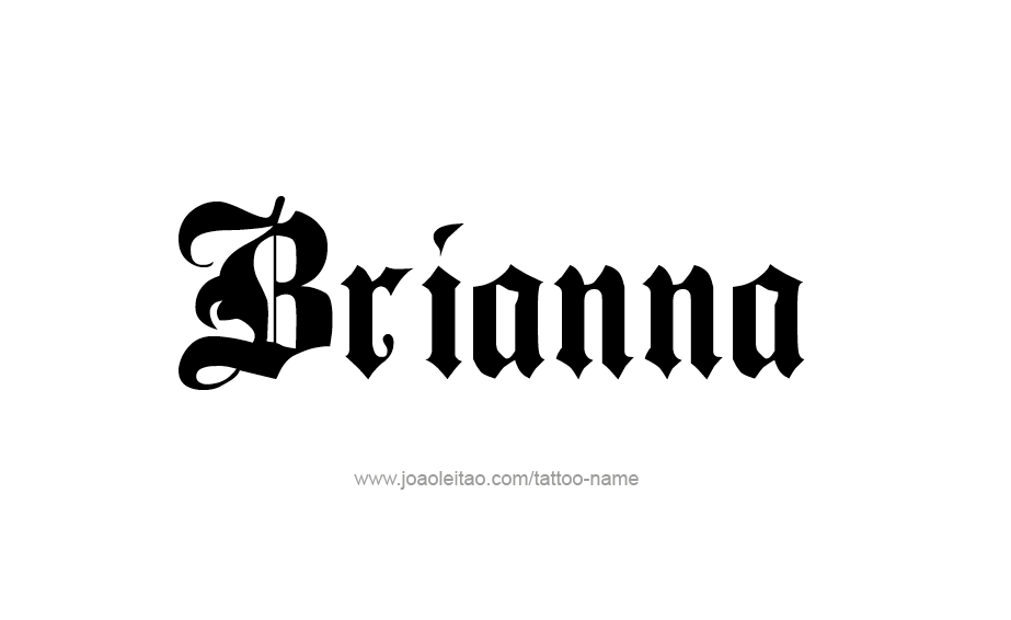 Tattoo Design Name Brianna 