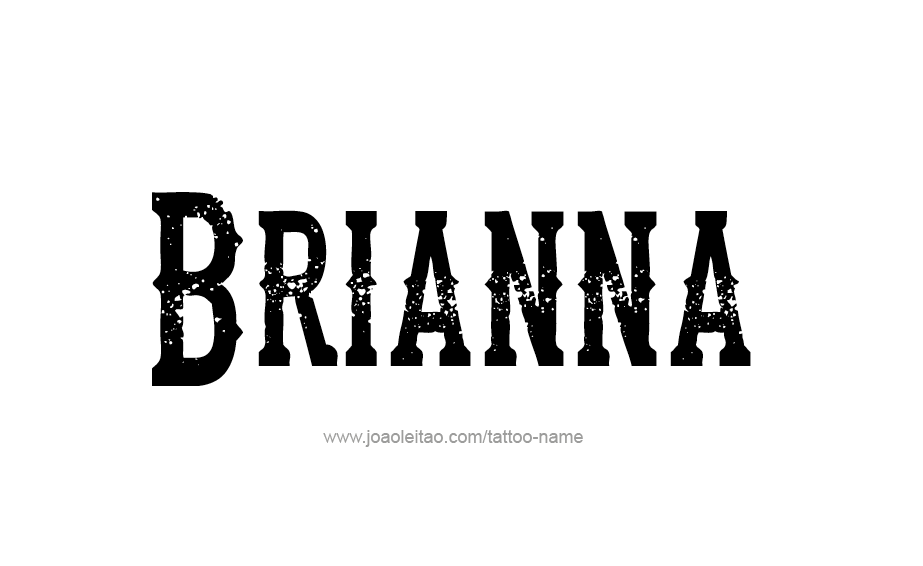 Tattoo Design Name Brianna 