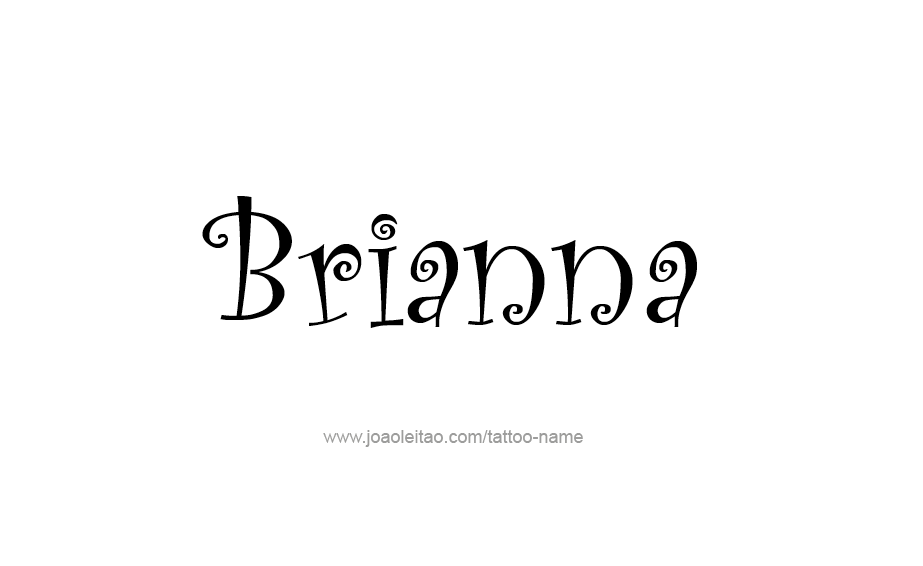 Tattoo Design Name Brianna 