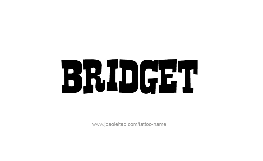 Tattoo Design Name Bridget 