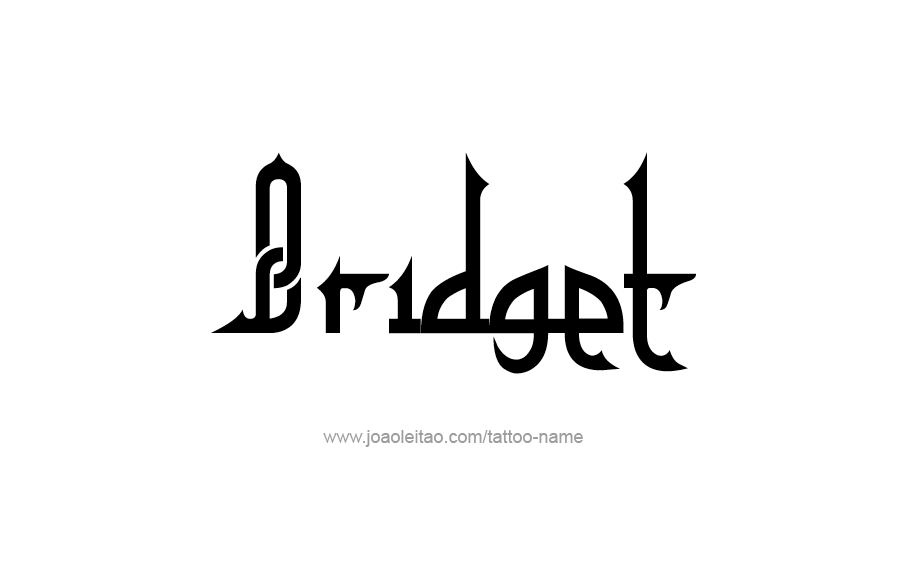 Tattoo Design Name Bridget 