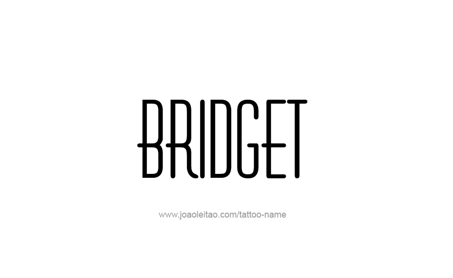 Tattoo Design Name Bridget 