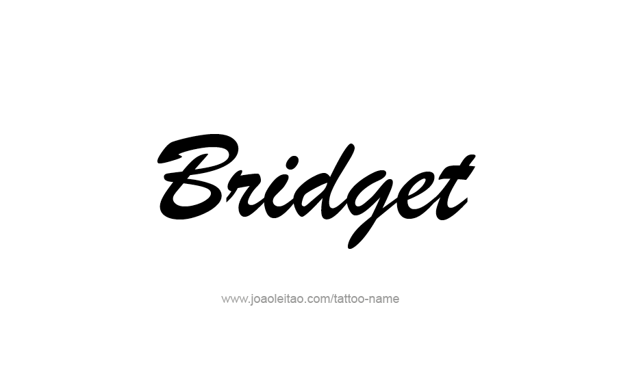 Tattoo Design Name Bridget 