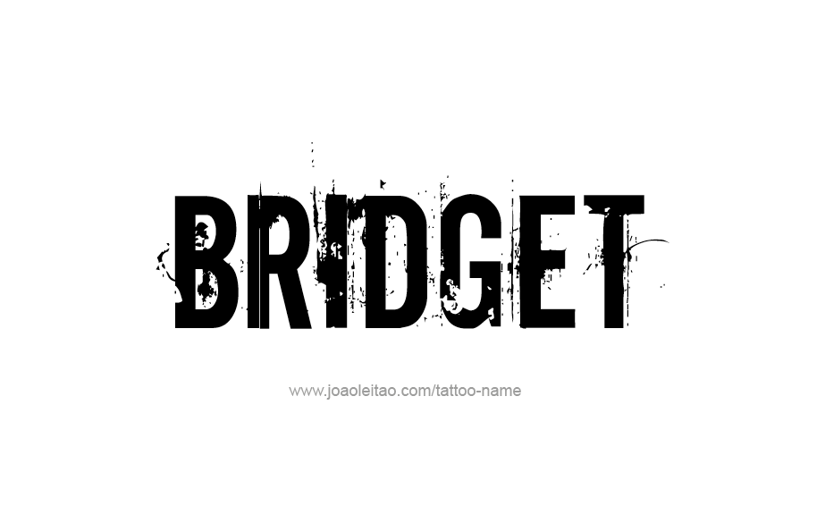 Tattoo Design Name Bridget 