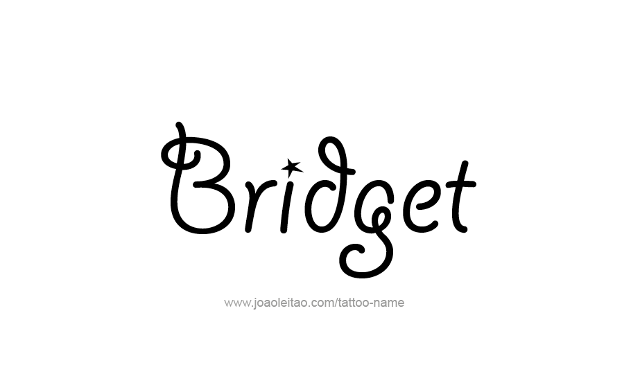 Bridget Name Tattoo Designs