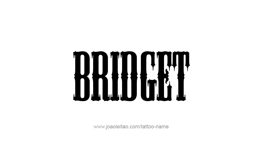 Tattoo Design Name Bridget 