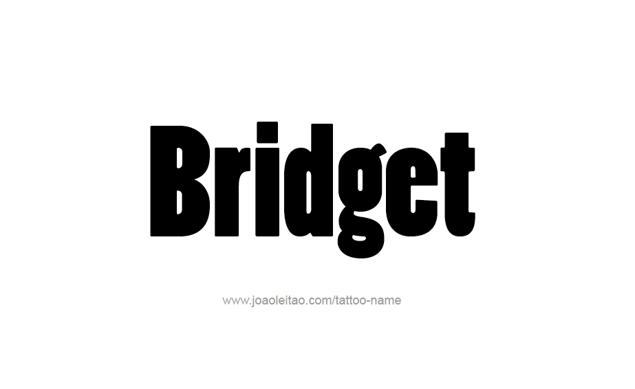 Tattoo Design Name Bridget 